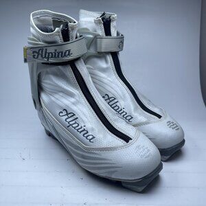 Alpina EVE40S Nordic Cross Country Ski Boots Size EU38 NNN bindings (Read)